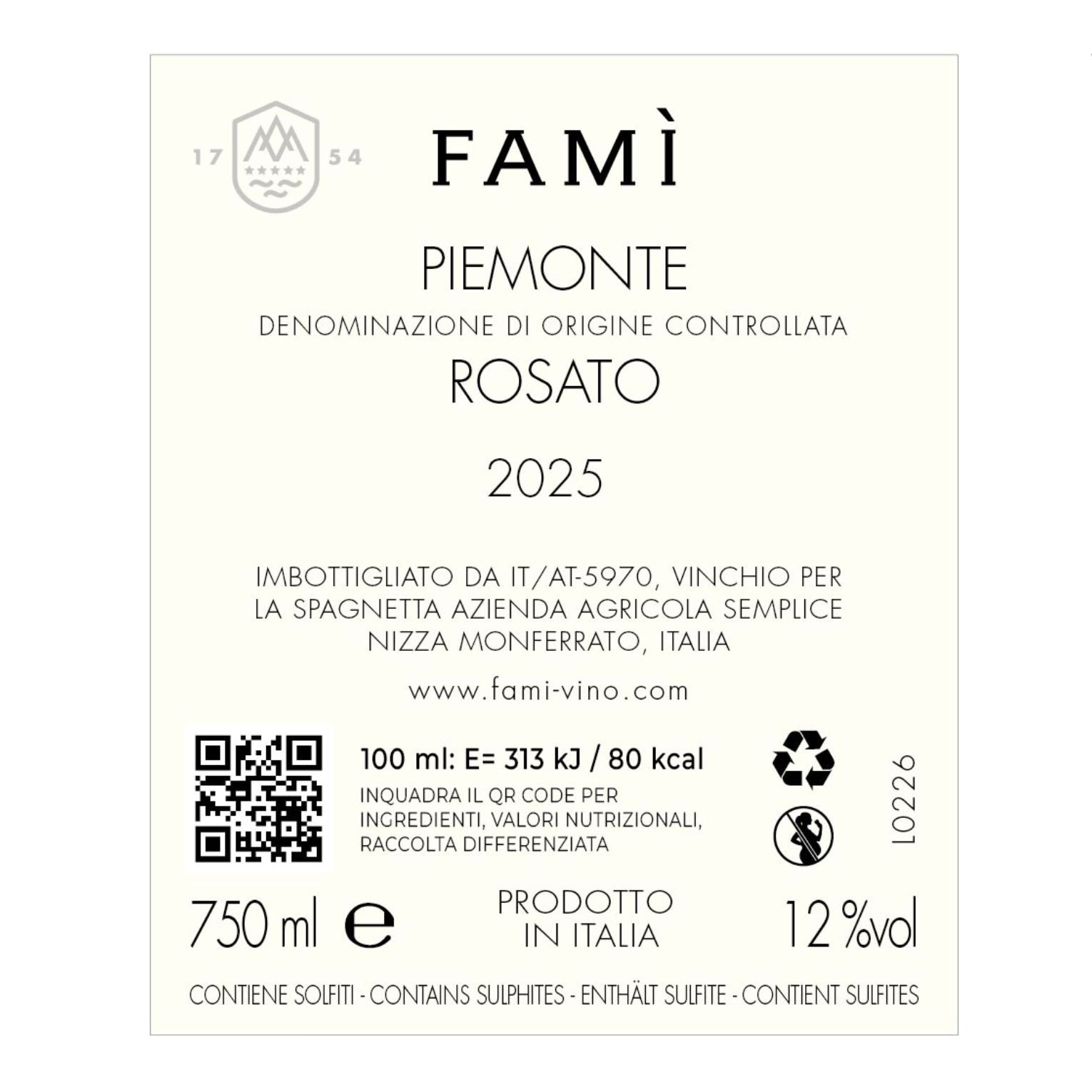 Piemonte Rosato | 2025